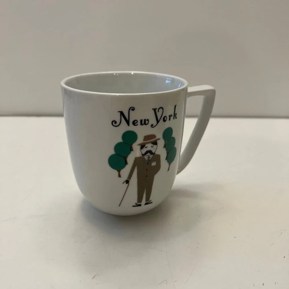 New York Themed White Coffee Mug